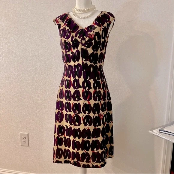 MaxMara | Dresses | Max Mara Studio Geometric Abstracts Print Aline Dress M  | Poshmark